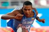 Yohan Chaverra, en semifinales de 110 metros vallas en el Mundial de Atletismo