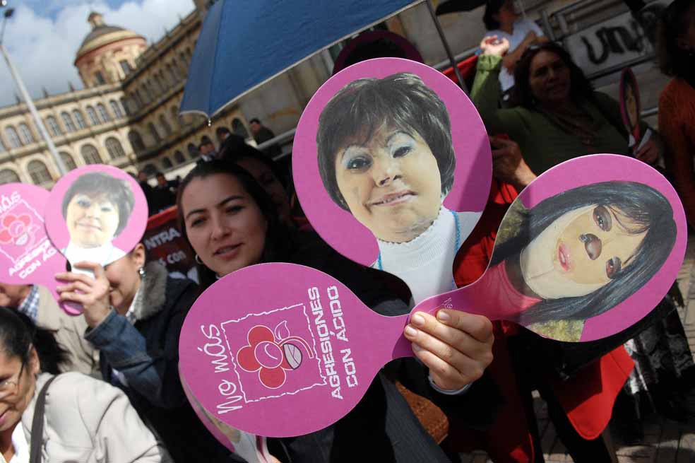 Desde 2012, las víctimas de ataques con ácido ya se manifestaban contra este tipo de agresión. / Archivo