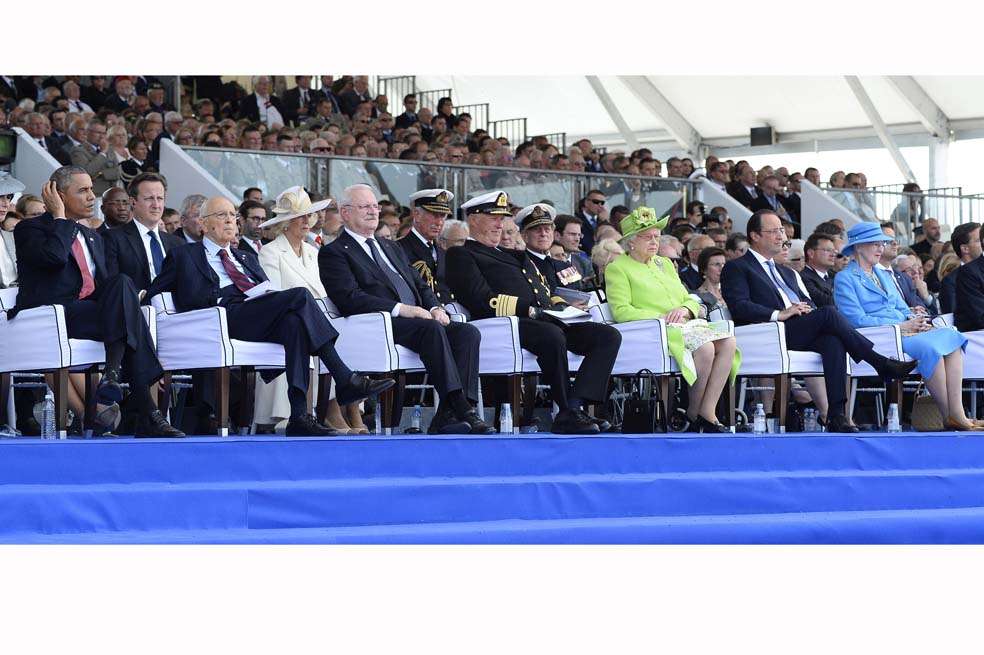Líderes europeos y de EE.UU. reunidos para la conmemoración de los 70 años del Día D. /REUTERS