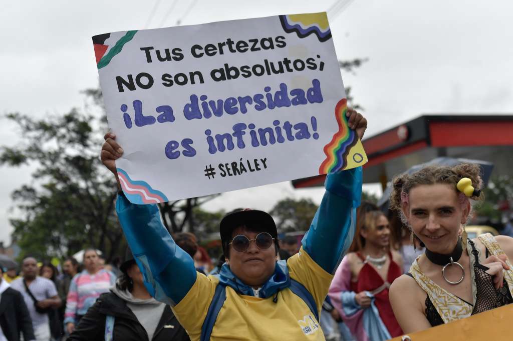 Marcha trans-2024 en Ciudad Bolívar