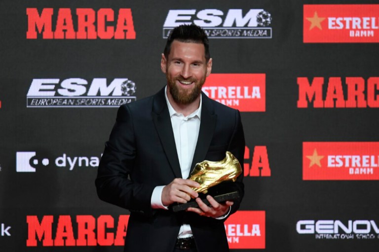 A 15 años de su debut, Messi recibió una nueva Bota de Oro