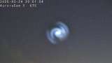 Cohete desencadenó una espiral de luz durante misión secreta de SpaceX