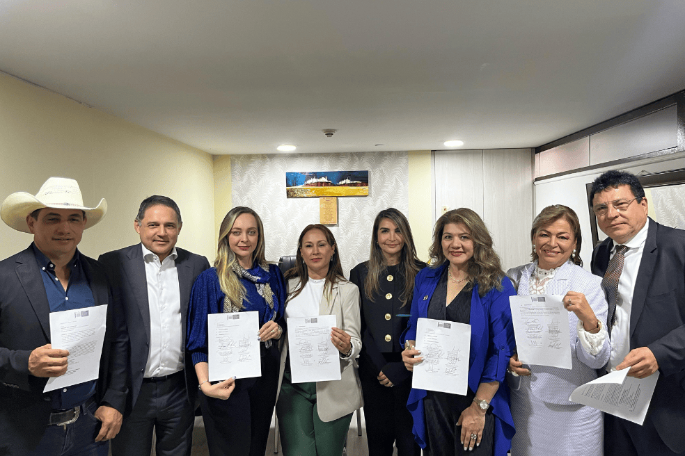 Los senadores que impulsan la ponencia negativa a la reforma laboral son Alirio Barrera, Honorio Henríquez, Ana Paola Agudelo, Berenice Bedoya, Nadia Blel, Lorena Ríos, Esperanza Andrade y Miguel Ángel Pinto.