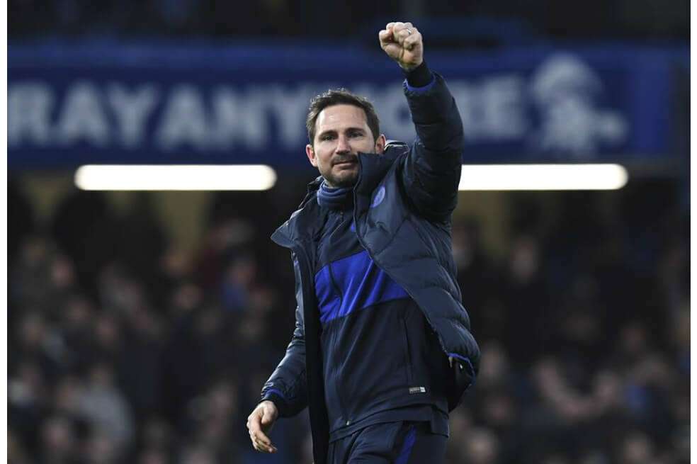 Frank Lampard, director técnico de Chelsea, tras la victoria de su equipo sobre Liverpool en la FA Cup. / EFE