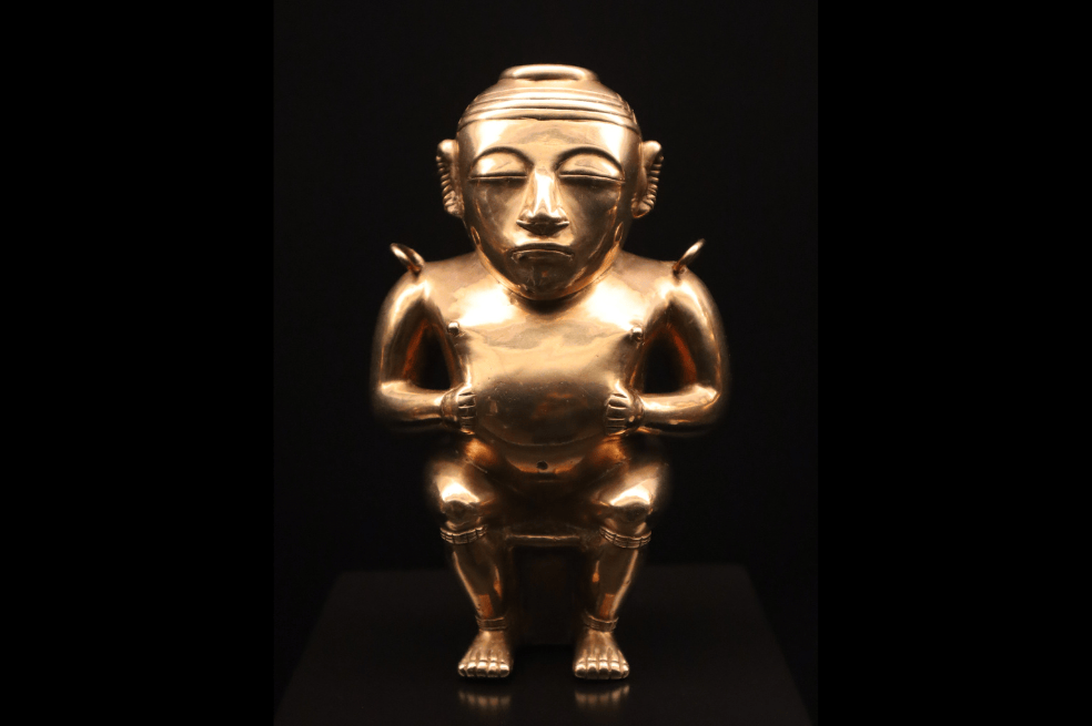 Son 122 las piezas de la Colección Quimbaya las que se encuentran actualmente en el Museo de América en Madrid, España.