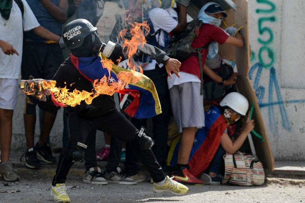 100 días de protestas en Venezuela dejan 91 muertos. / AFP