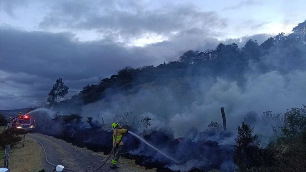 Los incendios forestales en Nariño afectan a Los Andes Sotomayor, Ancuya, Santacruz, Linares, La Llanada y Guaitarilla.
