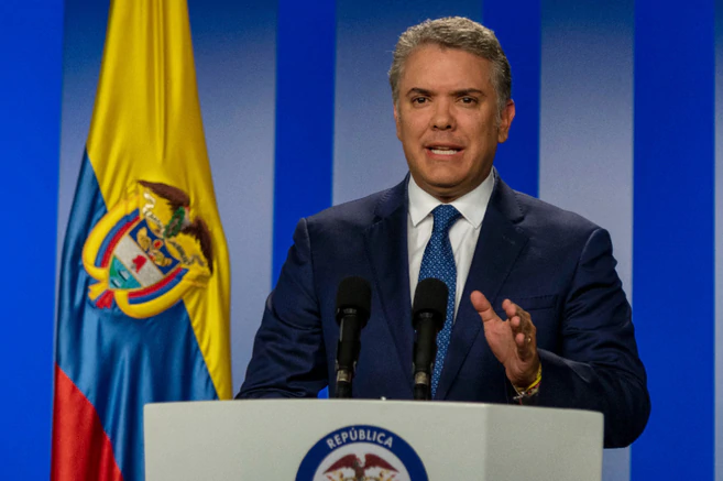 Iván Duque presidente colombiano.