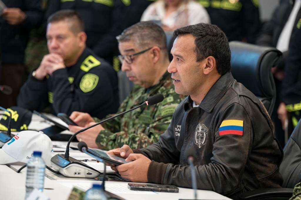 El minsitro Pedro Sánchez habló durante la inauguración del Puesto de Mando Unificado (PMU) en Bogotá y pidió confianza en las instituciones en esta jornada electoral.