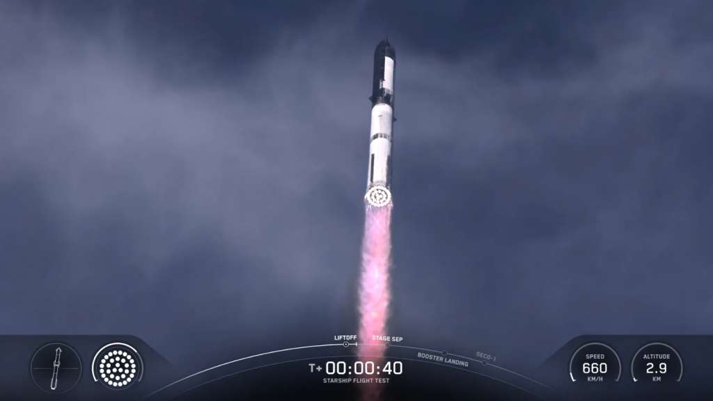 USA2801. STARBASE (ESTADOS UNIDOS), 27/05/2025.- Captura de video de SpaceX donde se muestra el cohete Starship despegando este martes, en Starbase, la base recién nombrada cerca de Brownsville, Texas (Estados Unidos). El cohete Starship de SpaceX sufrió un "rápido desmontaje imprevisto", cerca de una hora después de despegar desde el sur de Texas (EE.UU.) en su noveno vuelo de prueba. EFE/ SpaceX / SOLO USO EDITORIAL/ NO VENTAS /SOLO DISPONIBLE PARA ILUSTRAR LA NOTICIA QUE ACOMPAÑA (CRÉDITO OBLIGATORIO)
