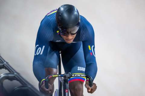 Kevin Quintero hizo la tarea: se metió a los cuartos de final del keirin olímpico