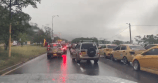 Taxistas se tomaron la vía al aeropuerto Palonegro en Bucaramanga, ¿qué piden?