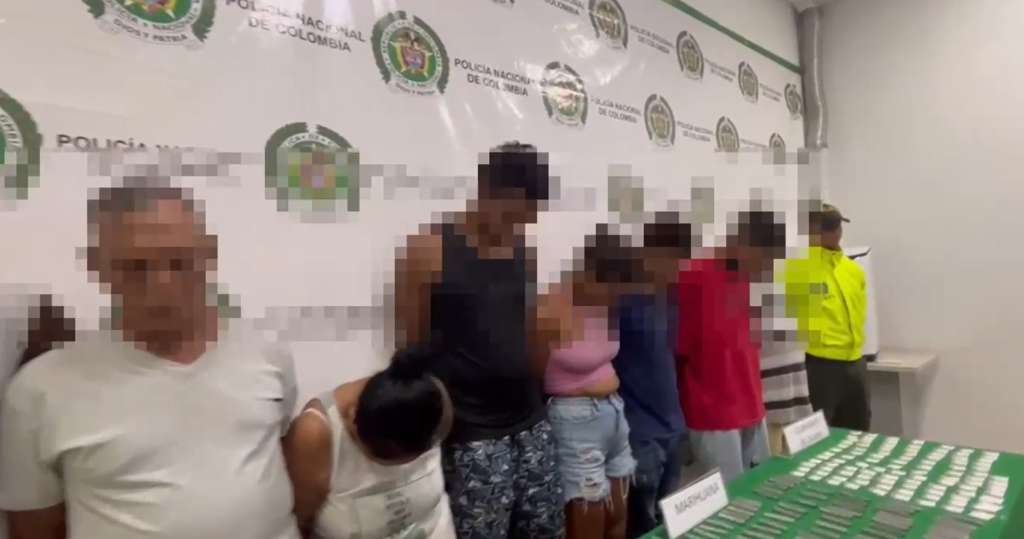 Integrantes de una banda dedicada al microtráfico en Santa Marta.
