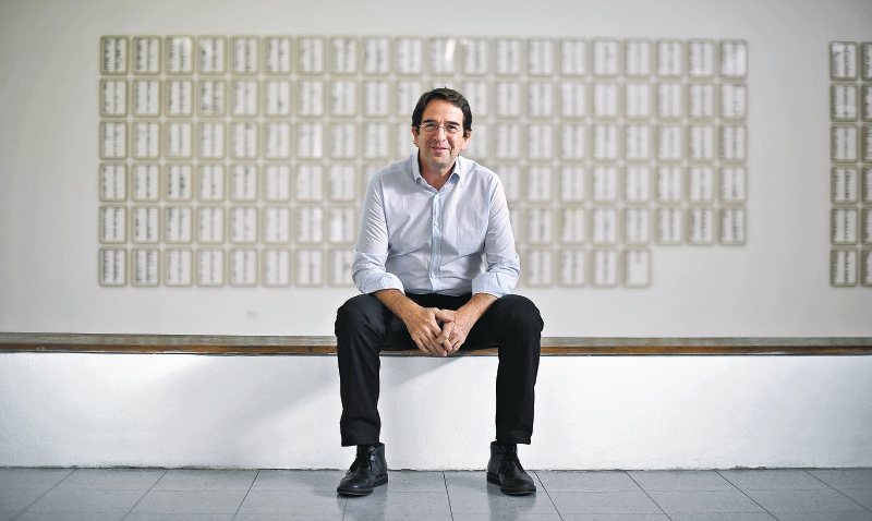 Por primera vez el artista catalán Ignasi Aballí, expone en el Museo de Arte de la Unal, en Bogotá. / Gustavo Torrijos - El Espectador