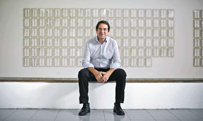 Por primera vez el artista catalán Ignasi Aballí, expone en el Museo de Arte de la Unal, en Bogotá. /  Gustavo Torrijos - El Espectador