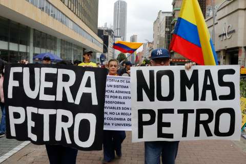 Protestas hoy en Bogotá: oposición anuncia plantones contra gobierno de Petro