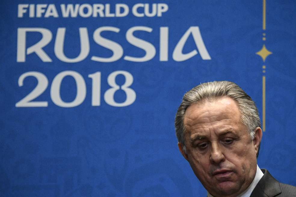 Vitali Mutko, anunció este miércoles que abandona la presidencia del Comité de Organización del Mundial de Rusia-2018. / AFP