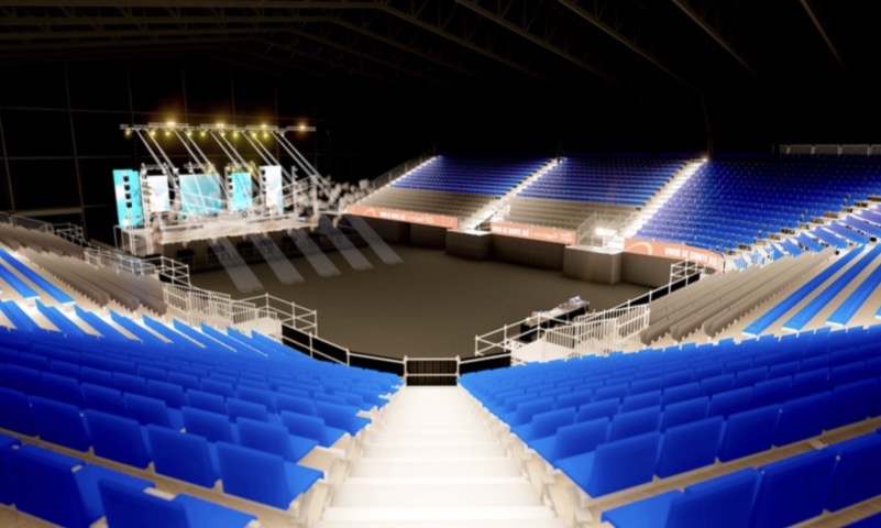 Vive Claro Music Hall tendrá capacidad para 6.000 asistentes y estará ubicado junto al Estadio Vive Claro, en Bogotá.
