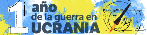 Banner para las notas Un año de la guerra en Ucrania