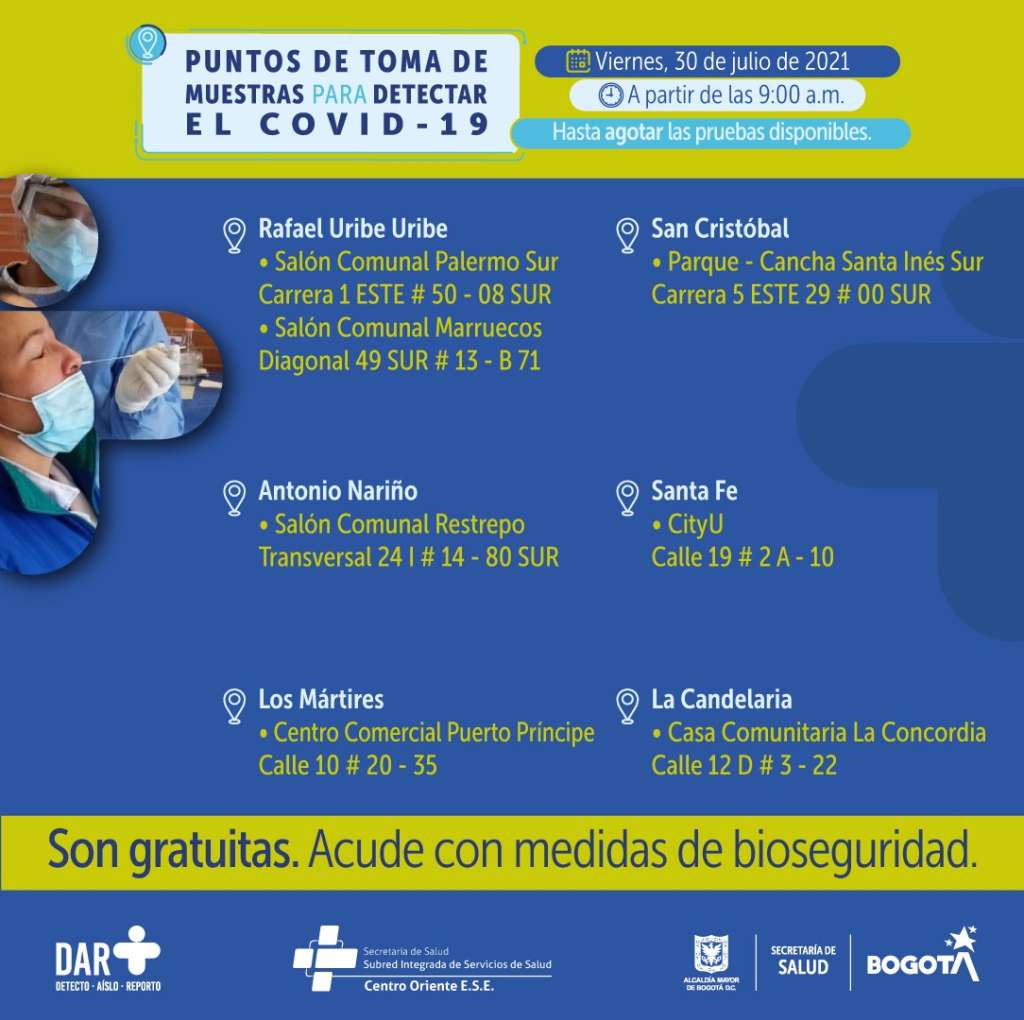 Pruebas Covid gratuitas