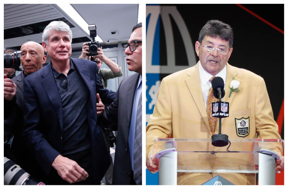 Ellos son los indultados por Trump, Rod Blagojevich (izq) y Edward DeBartolo Jr. (der). / AFP