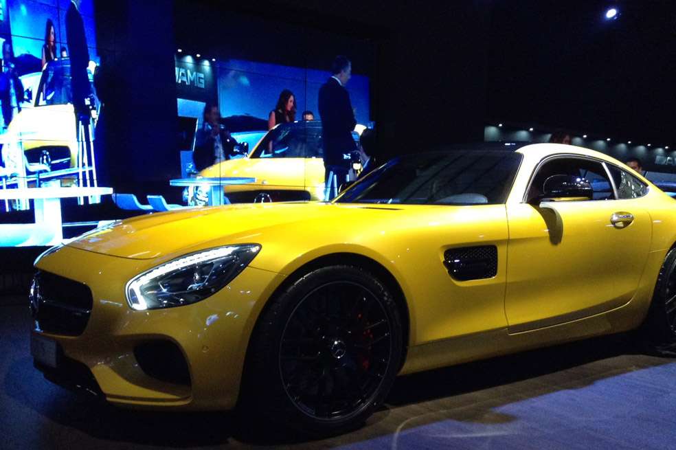 El AMG GT, que fue una de las estrellas del Salón, se destaca por el nuevo motor V8 biturbo de 4,0 litros de 503 caballos.