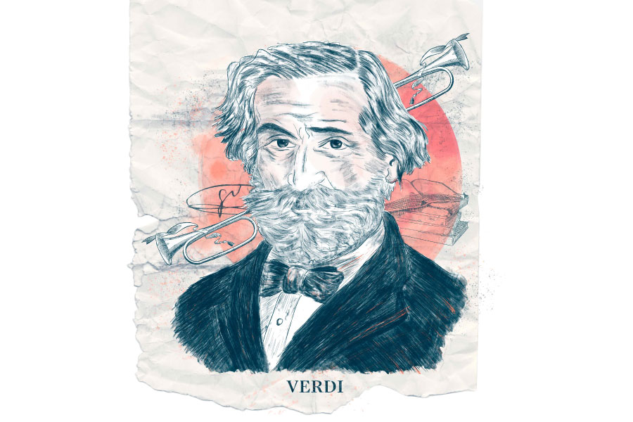 Giuseppe Verdi, compositor italiano.