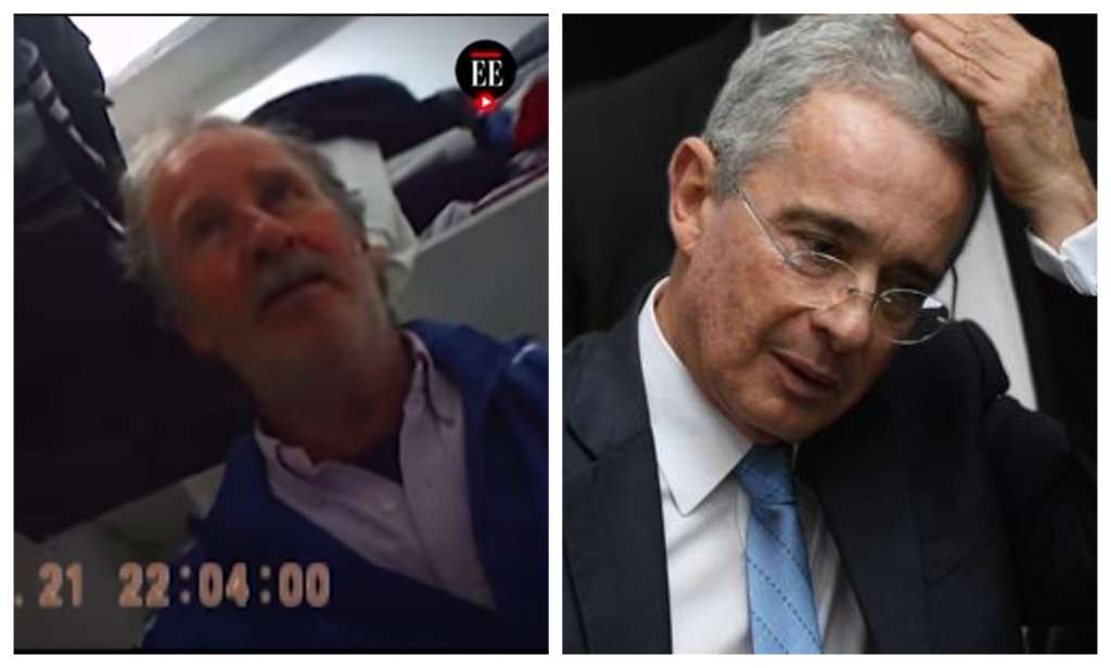 Enrique Pardo Hasche (izquierda), testigo clave en el caso Uribe. Álvaro Uribe Vélez (derecha), primer expresidente de Colombia en ir a juicio penal.