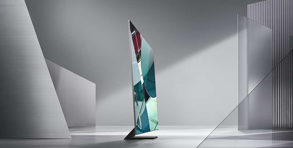 El Q950 tiene 15 milímetros de grosor en su pantalla.Cortesía.Samsung busca generar así una experiencia de visualización inmersiva y eliminar los límites entre el televisor y la pared. Además, incluye la tecnología Scale Net, que utiliza inteligencia artificial para optimizar la transmisión de imágenes.