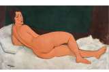 "Nu couché" de Modigliani, pintado hace un siglo, estrella de las subastas en Nueva York
