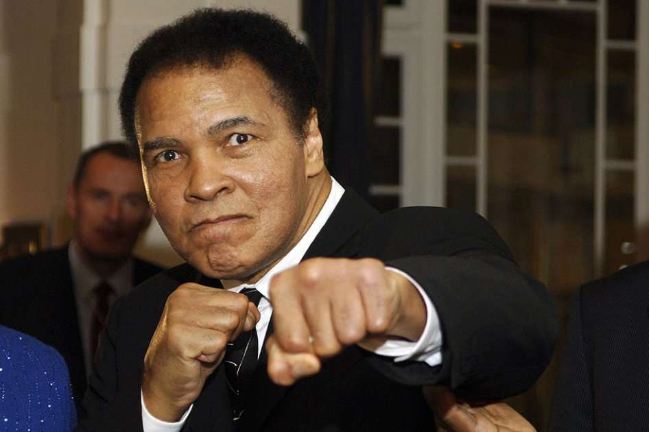 Cassius Clay, excampeón mundial de pesos pesados. Foto: AFP