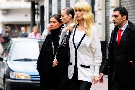 Las calles de Buenos Aires encantaron a Claudia Schiffer