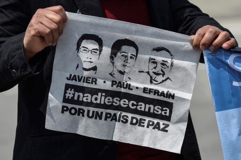 Piden verdad y justicia para periodistas del diario El Comercio asesinados en Colombia