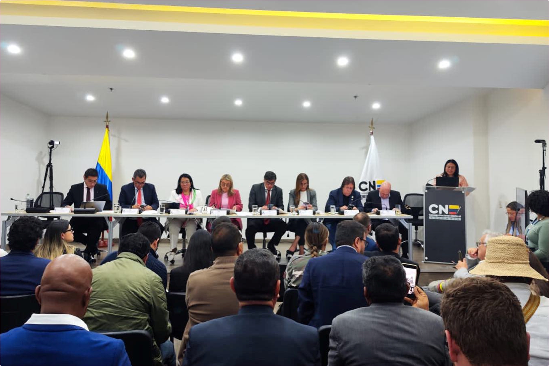 Magistrados del Consejo Nacional Electoral.