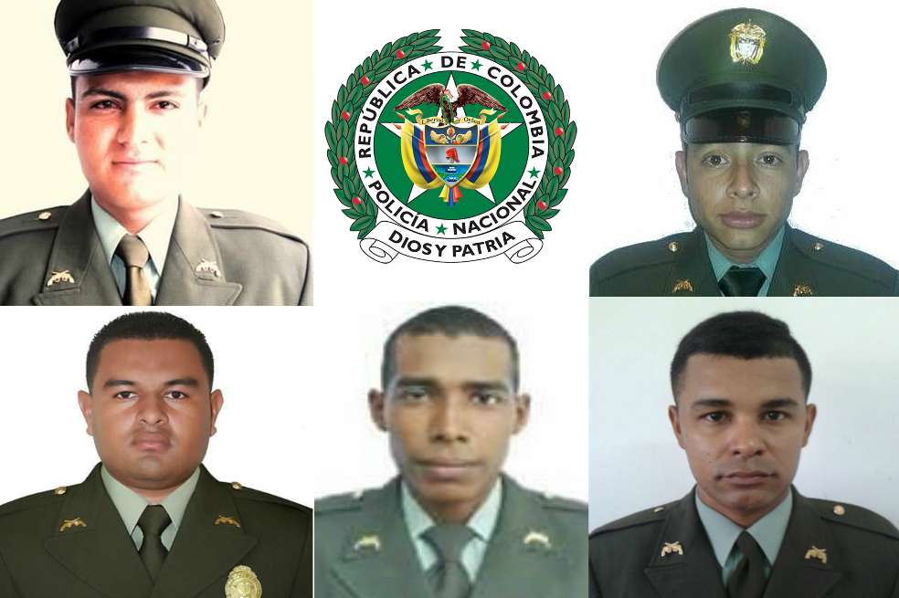 El homenaje a los cinco patrulleros fallecidos se realizó el día de ayer. / Cortesía Policía