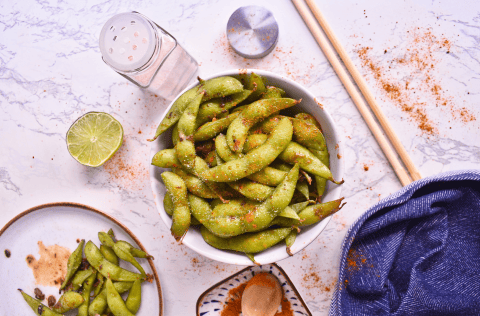 Receta para hacer edamames