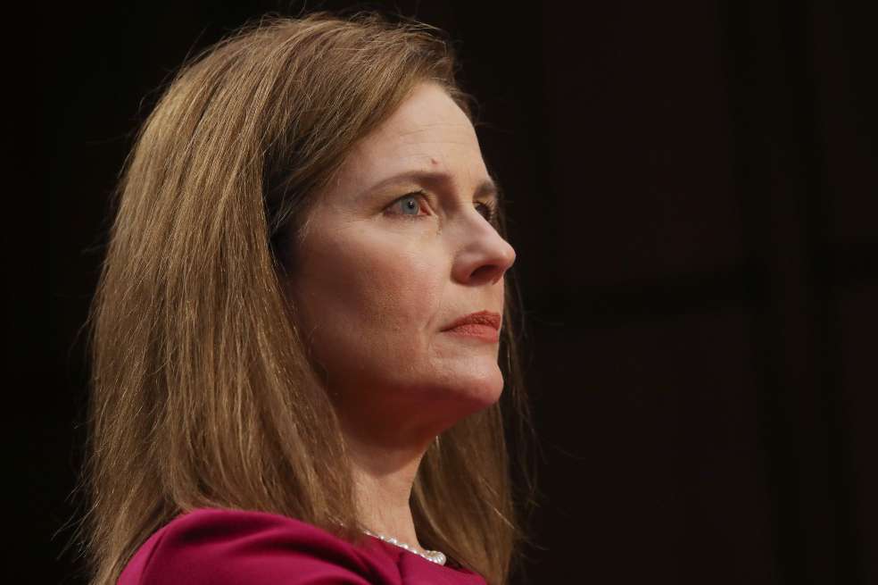 La candidata de Donald Trump, Amy Coney Barrett.