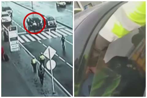 Sancionan a conductora que agredió a policía en Bogotá a pagar casi $2 millones