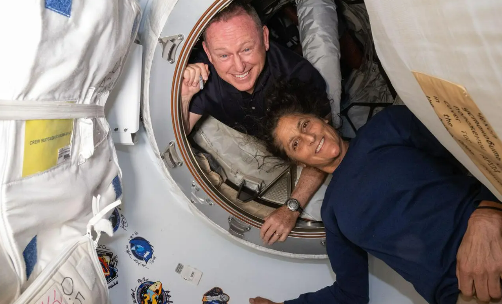 Butch Wilmore y Suni Williams, astronautas de la NASA.