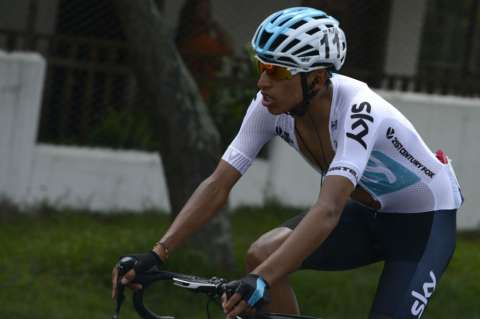 Egan Bernal llegó tercero en la penúltima etapa del Tour de Romandía
