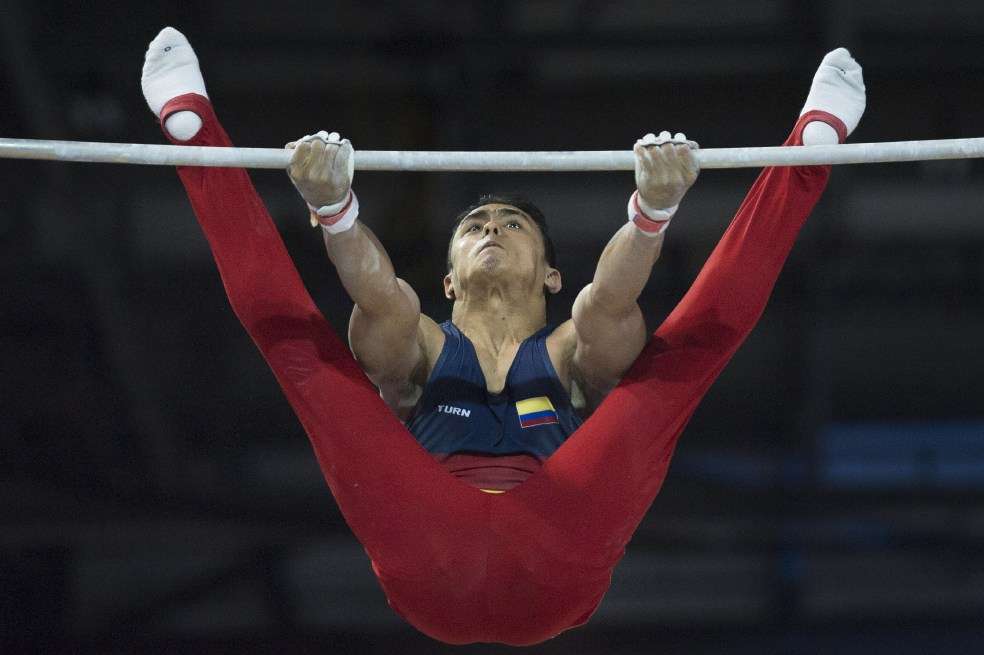 Jossimar Calvo, la representación masculina de Colombia en la gimnasia, una de las disciplinas más atractivas de los Juegos Olímpicos. / AFP