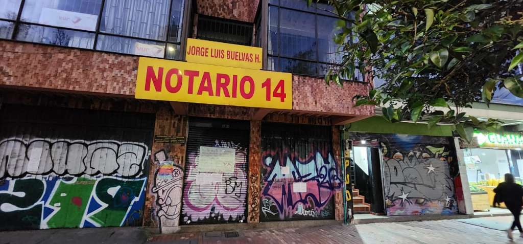 La Notaría 14 de Bogotá lleva un mes cerrada.