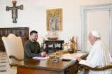 Zelenski visitó al papa Francisco en Roma para hablar de la guerra en Ucrania