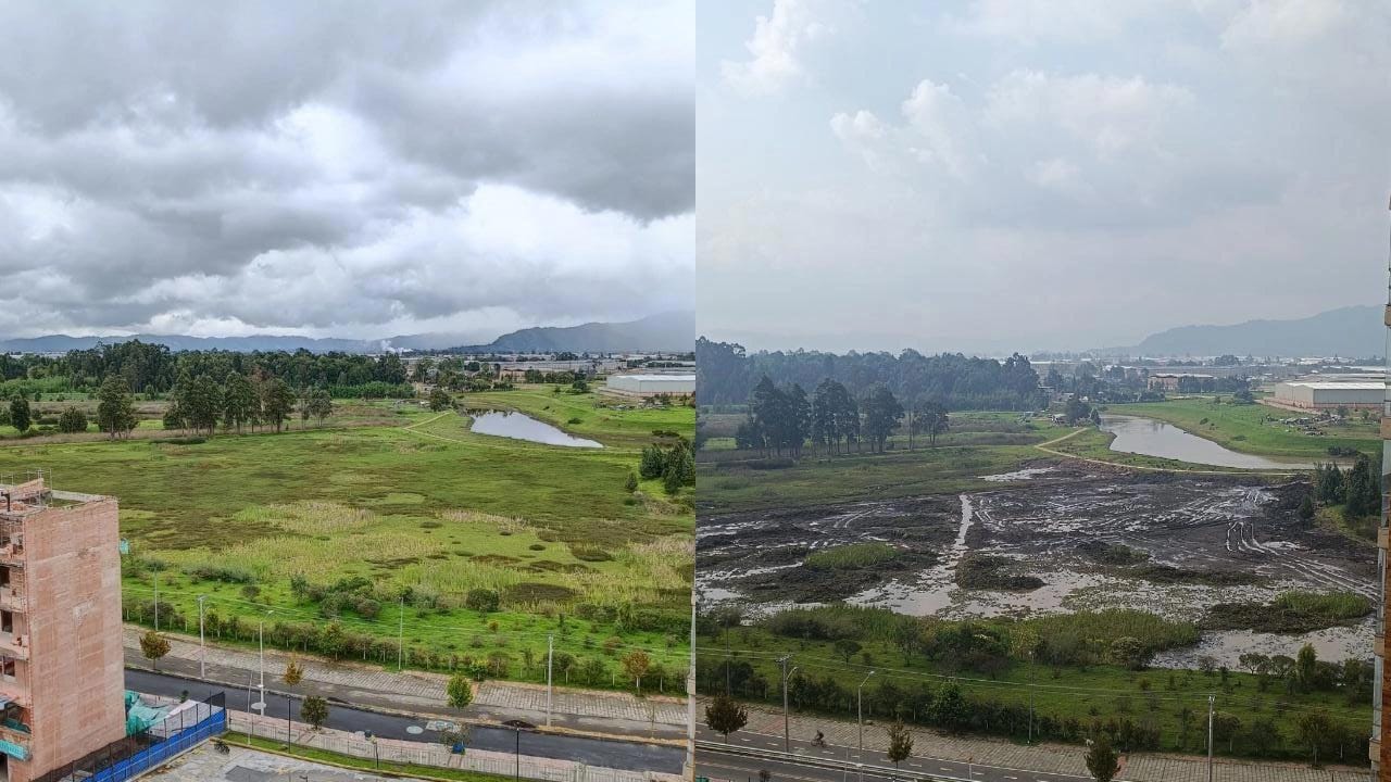 Antes y después de la zona, tras intervenciones de dragado por parte de la CAR.