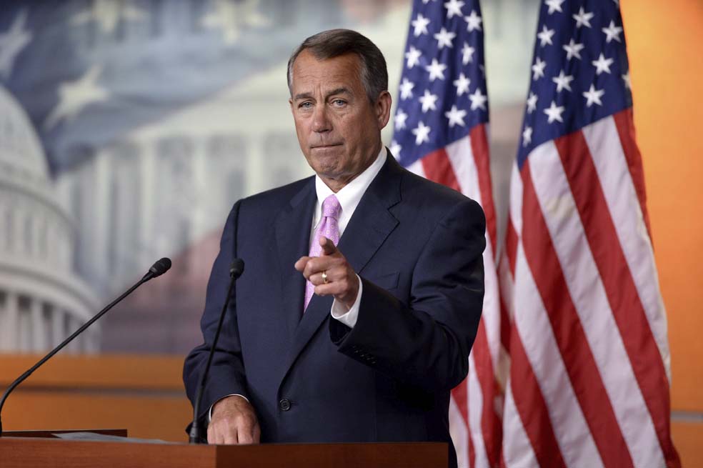 John Boehner, presidente de la Cámara de Representantes de Estados Unidos.