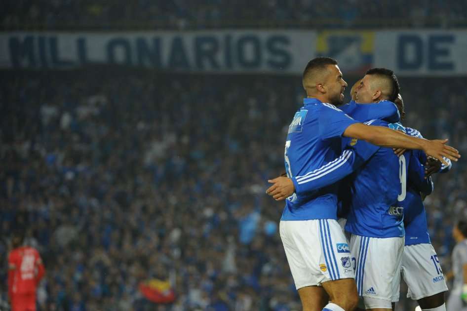 Millonarios venció 3-0 a Patriotas en su debut en la Liga Águila. Foto: Cristian Garavito