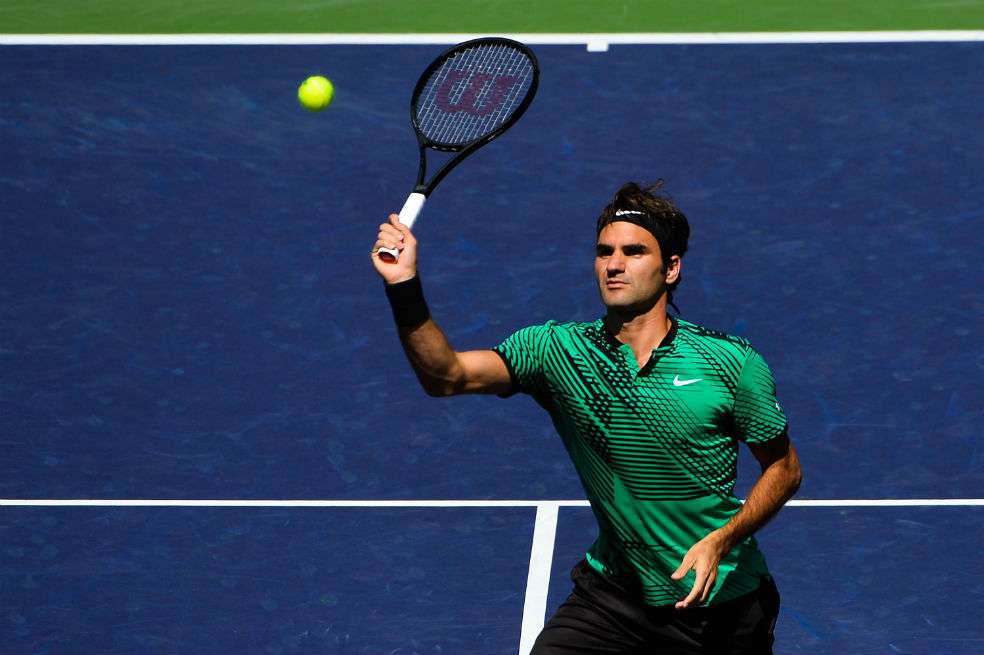 Roger Federer venció a Jack Sock en Indian Wells. / AFP