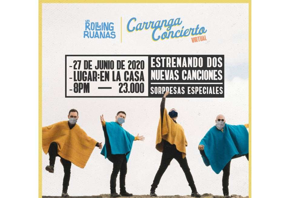 El Carranga Concierto Virtual se llevará a cabo el próximo 27 de junio, a las 8 de la noche por medio de la plataforma www.gigflix.co.