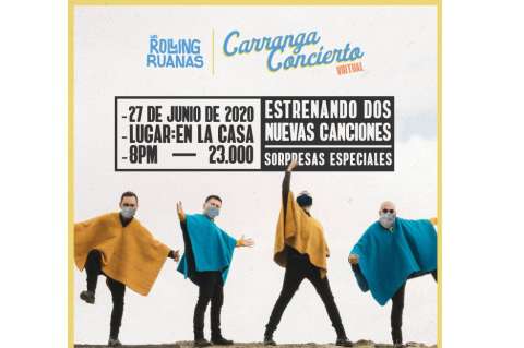 Los Rolling Ruanas ofrecen concierto virtual este sábado