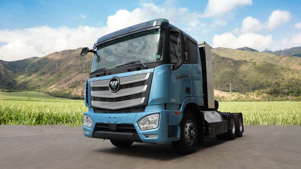 Tractomulas de Foton que funcionan con gas natural vehicular.